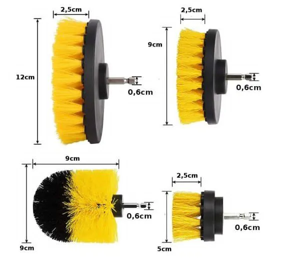 22 in 1 Power Scrubber Polishing Drill Brush Set