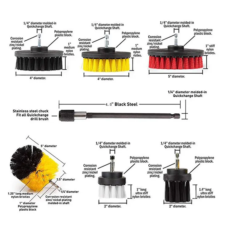 22 in 1 Power Scrubber Polishing Drill Brush Set