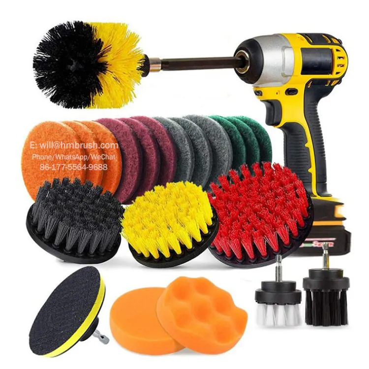 22 in 1 Power Scrubber Polishing Drill Brush Set